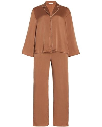 Skin Exclusive Tamsyn Stretch-silk Pyjama Gift Set - Brown