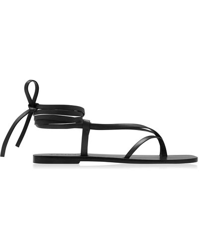 A.Emery Nolan Leather Sandals - Black