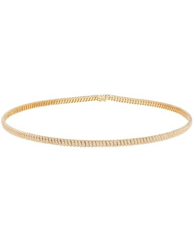 Anita Ko Long Zig Zag Bar Necklace - Metallic