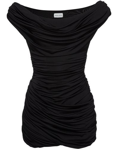 Magda Butrym Draped Mini Dress - Black