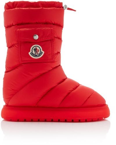 Moncler Gaia Mid-length Down-nylon Snow Boots - Red