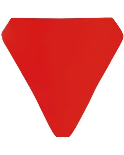 JADE Swim Incline High-cut Bikini Bottom - Red