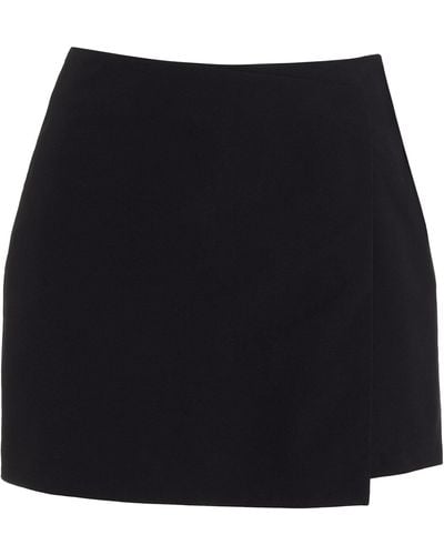 Moncler Wool-cashmere Mini Skort - Black