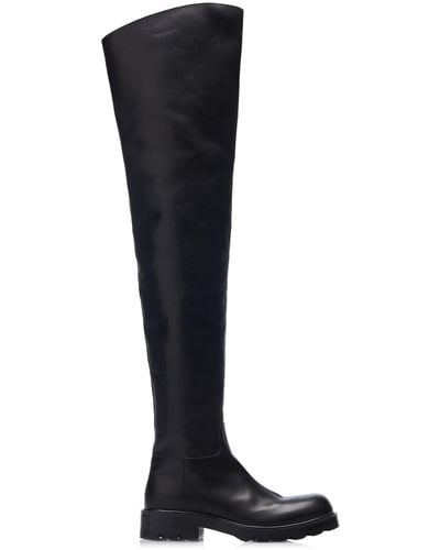 Bottega Veneta Leather Over-the-knee Boots - Black