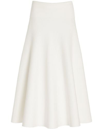 Frankie Shop Exclusive Gabrielle Knit Midi Skirt - White