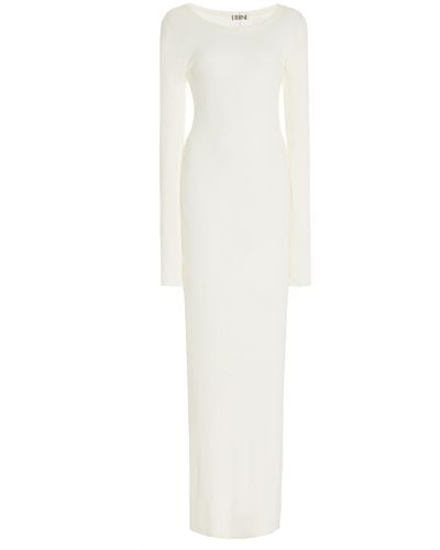 ÉTERNE Cotton-blend Maxi Dress - White