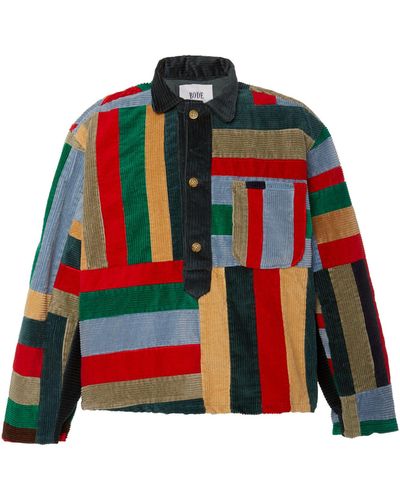 Bode Patchwork Cotton-corduroy Jacket - Multicolor
