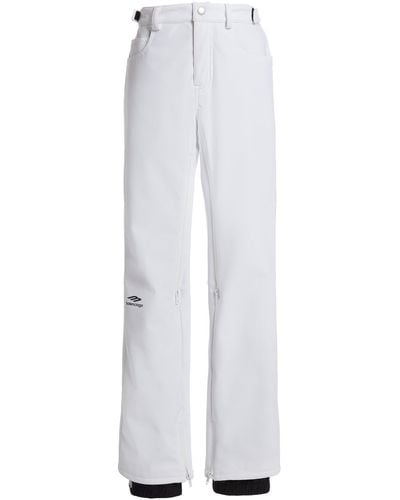 Balenciaga 5-pocket Nylon Ski Trousers - White