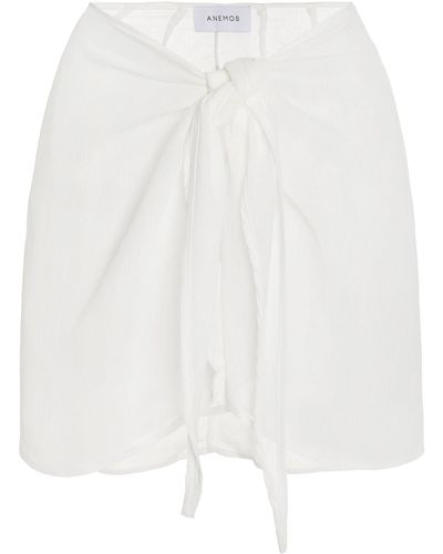 Anemos The Wrap Chiffon Mini Skirt - White