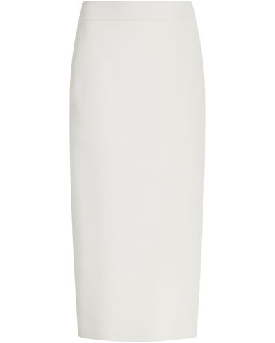 Frankie Shop Solange Knit Midi Pencil Skirt - White