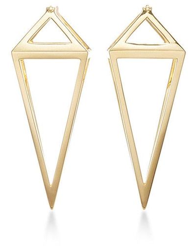 Noor Fares Pendulum 3d Earrings - Metallic