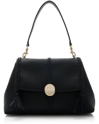 Chloé Penelope Medium Leather Hobo Bag - Black