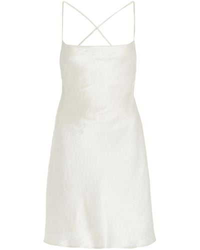 Third Form Satin Mini Slip Dress - White