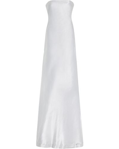Christopher Esber Palladium Metallic Maxi Dress - White