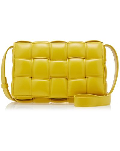 Bottega Veneta The Padded Cassette Leather Bag - Yellow