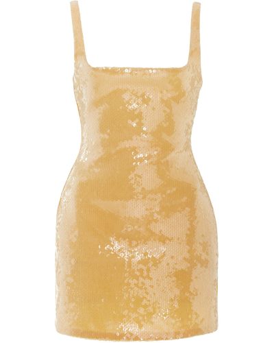 16Arlington Sior Sequined Mini Dress - Yellow