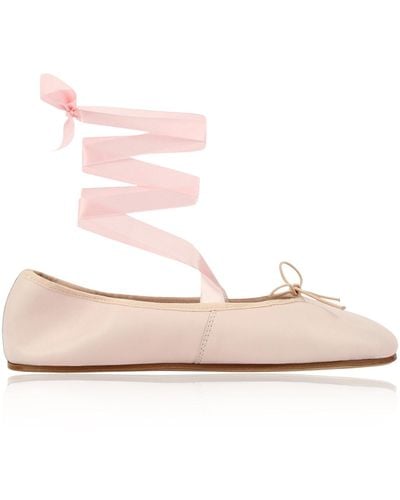 Repetto Sophia Leather Ballerina Flats - Pink