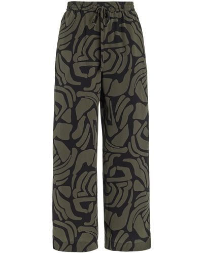 Matteau Organic Silk Wide-leg Trousers - Grey
