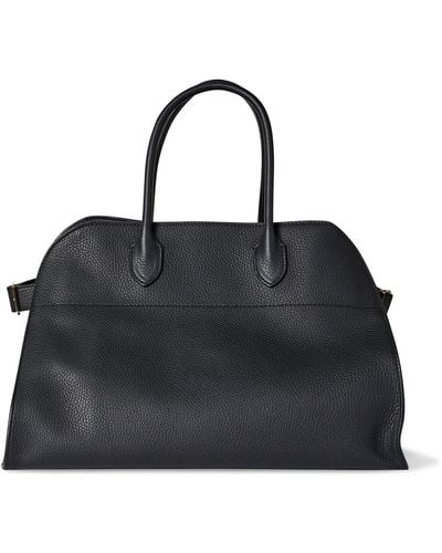 The Row Soft Margaux 15 Top Handle Bag - Black