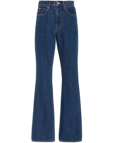 SLVRLAKE Denim Charlotte Rigid High-rise Slim Bootcut Jeans - Blue