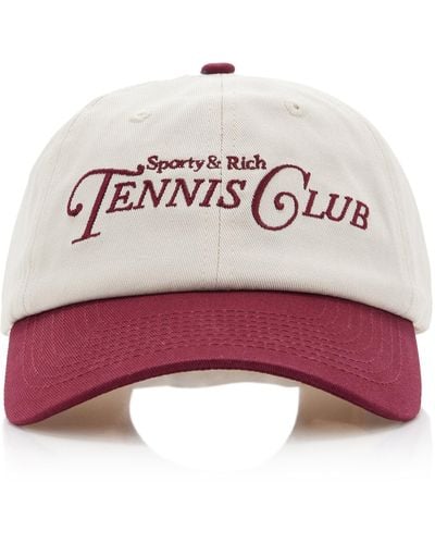 Sporty & Rich Rizzoli Embroidered Cotton Baseball Cap