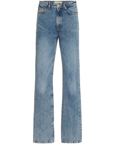 Jeanerica Dover Rigid High-rise Straight-leg Jeans - Blue