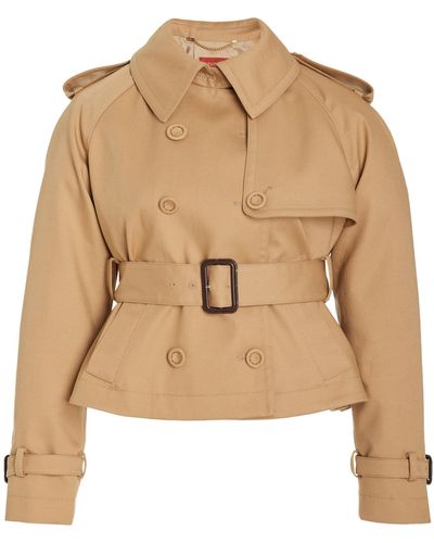 Altuzarra Corday Cropped Cotton Trench Coat - Natural