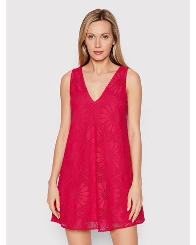 Desigual Kleid Für Den Alltag Hamburgo 22Swvw25 Regular Fit - Rot