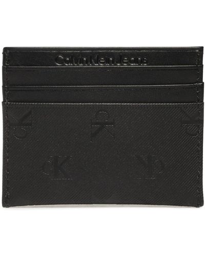 Calvin Klein Kreditkartenetui Monogram Soft Cardholder 6Cc Aop K50K510150 - Schwarz
