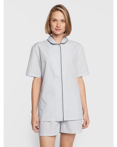 Seidensticker Pyjama 12.500040 Regular Fit - Weiß