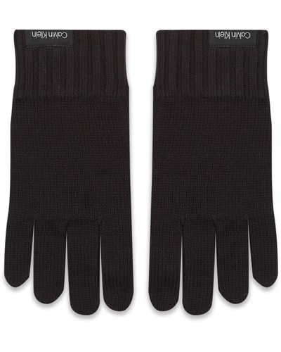 Calvin Klein Herrenhandschuhe Classic Cotton Rib Gloves K50K511011 Ck Bax - Schwarz