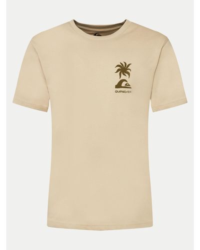 Quiksilver T-Shirt Tropical Breeze Mor Aqyzt09562 Regular Fit - Natur