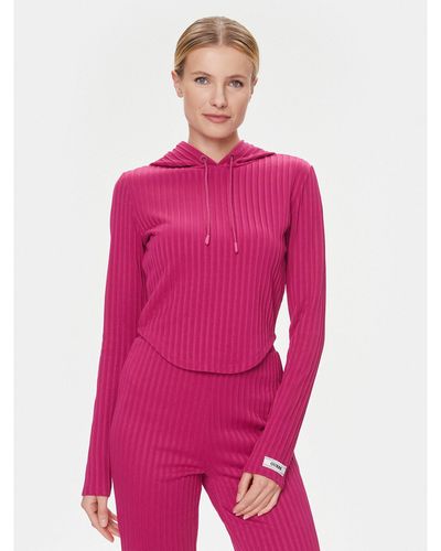 Guess Sweatshirt Anneka V4Rq03 Kc2U2 Regular Fit - Pink