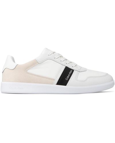 Calvin Klein Sneakers Low Top Lace Up Mix Hm0Hm00491 Weiß