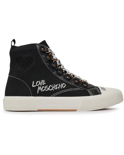 Love Moschino Sneakers Aus Stoff Ja15142G1Iiy000A - Schwarz