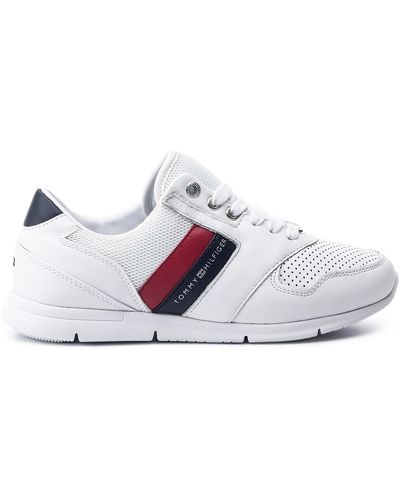 Tommy Hilfiger Sneakers Lightweight Leather Fw0Fw04261 Weiß