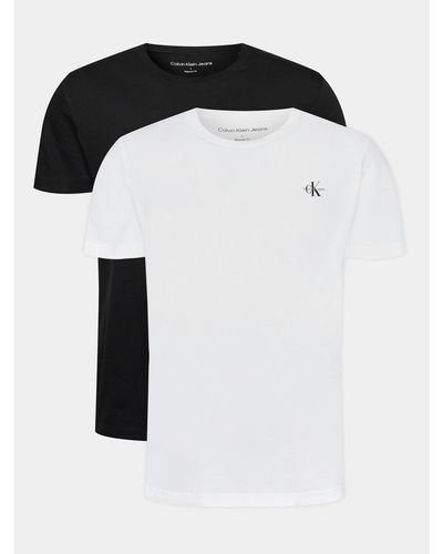 Calvin Klein 2Er-Set T-Shirts J30J320199 Regular Fit - Schwarz