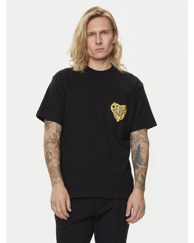 Versace T-Shirt 76Gahl01 Regular Fit - Schwarz