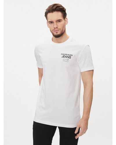 Calvin Klein T-Shirt J30J324031 Weiß Regular Fit