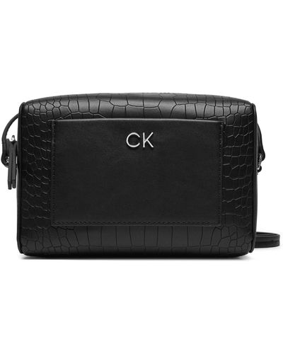 Calvin Klein Handtasche Ck Daily Camera Bag_Croco K60K612140 - Schwarz