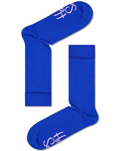 Happy Socks 5Er-Set Hohe -Socken Xsms44-0200 - Blau