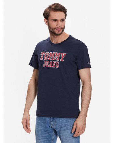 Tommy Hilfiger T-Shirt Essential Dm0Dm16405 Regular Fit - Blau
