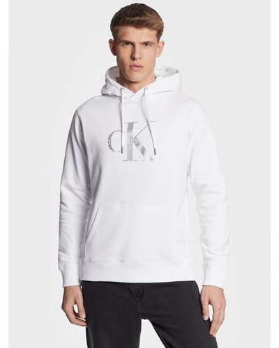 Calvin Klein Sweatshirt J30J320805 Weiß Regular Fit