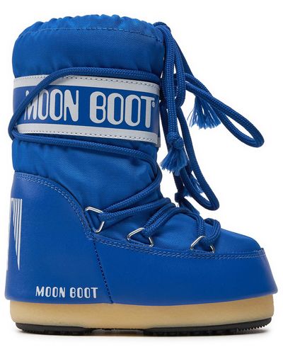 Moon Boot Schneeschuhe Nylon 14004400075 M Blu Elettrico - Blau