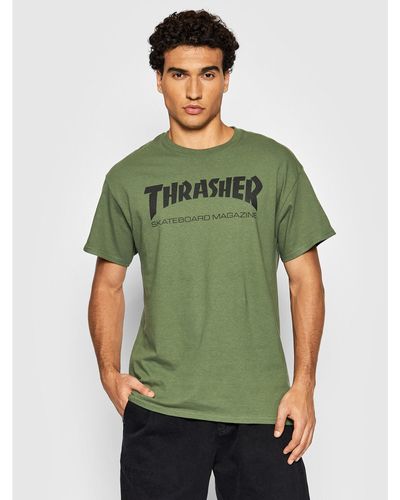 Thrasher T-Shirt Skatemag Grün Regular Fit