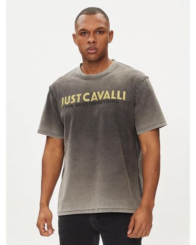 Just Cavalli T-Shirt 76Oahe06 Regular Fit - Grau