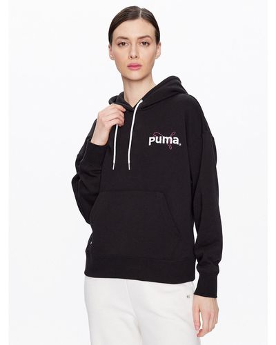 PUMA Sweatshirt Teama 538378 Regular Fit - Schwarz