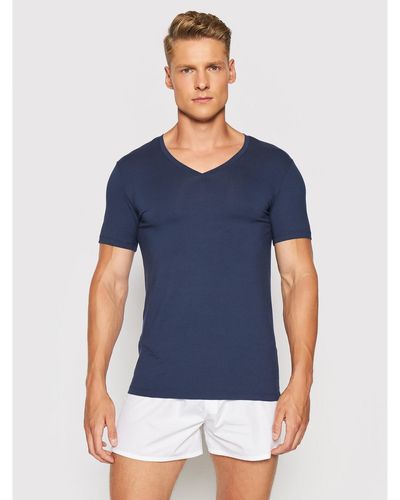 Hanro Unterhemd Superior 3089 Slim Fit - Blau