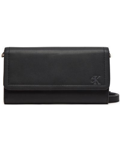 Calvin Klein Handtasche Block Longfold W/Strap K60K612263 - Schwarz