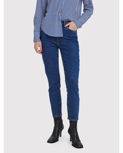 Vero Moda Jeans Brenda 10268434 Straight Fit - Blau